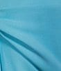 Badgley Mischka Belle by Badgley Mischka Dylan Crepe A-Line Square Neck Dress, Color:Blue - Image 3