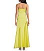 Badgley Mischka Belle by Badgley Mischka Sky Sleeveless V-Neck Maxi Dress, Color:Yellow - Image 2