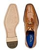 Color:Burned Amber - Image 5 - Men's Siena Ostrich Square Toe Oxfords