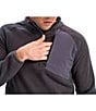Color:Charcoal - Image 3 - Abisko Half-Zip Fleece Pullover