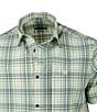 Color:Ivory/Ebony Check - Image 3 - Hovis Flex Short Sleeve Checked Woven Shirt