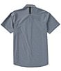 Color:Fancy Check Blue - Image 2 - Hovis Flex Short Sleeve Woven Shirt