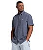 Color:Fancy Check Blue - Image 3 - Hovis Flex Short Sleeve Woven Shirt