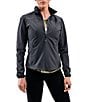 Color:Charcoal - Image 1 - Ladies' Training Gear Collection Defi Softshell Water Repellant Jacket