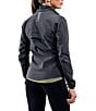 Color:Charcoal - Image 2 - Ladies' Training Gear Collection Defi Softshell Water Repellant Jacket