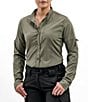 Color:Green - Image 1 - Ladies' Training Gear Collection EVAD Flex UPF 50 Button Front Performance Field Shirt