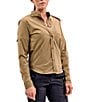 Color:Beige - Image 1 - Ladies' Training Gear Collection EVAD Flex UPF 50 Button Front Performance Field Shirt