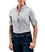 Beretta Ladies' Training Gear Collection EVAD Flex UPF 50 Button Front Performance Field Shirt, Color:Light Grey - Image 1