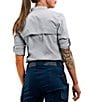 Beretta Ladies' Training Gear Collection EVAD Flex UPF 50 Button Front Performance Field Shirt, Color:Light Grey - Image 2