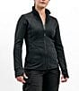 Color:Black - Image 1 - Ladies' Training Gear Collection Suojella Zip Front Fleece Jacket
