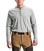 Color:Grey Melange - Image 1 - Scout Long Sleeve Henley Shirt