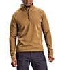 Color:Sand - Image 1 - Stretch Tech Half-Zip Fleece Quarter-Zip Pullover