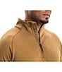 Color:Sand - Image 3 - Stretch Tech Half-Zip Fleece Quarter-Zip Pullover