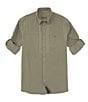 Color:Green Stone - Image 1 - TKAD Flex Performance Long Sleeve Woven Shirt
