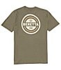 Color:Green Olive - Image 1 - Trident Logo Short Sleeve Graphic Relaxed Fit T-Shirt