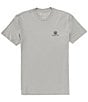 Color:Light Grey - Image 2 - Trident Logo Short Sleeve Graphic Relaxed Fit T-Shirt