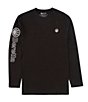 Color:Black - Image 2 - USA Logo Graphic Long Sleeve T-Shirt