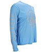 Color:Bright Blue - Image 2 - Vintage Trident Performance Long-Sleeve Tee