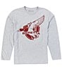 Color:Grey Melange - Image 1 - Wingbeat Long-Sleeve T-Shirt