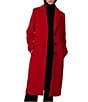 Bernardo Dart Wool Blend Notch Collar Button Front Single Breasted Coat, Color:Tango Red - Image 1