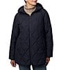 Bernardo Diamond Quilt Hooded Packable Zip Front Puffer Jacket - Image 4