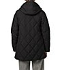 Bernardo Diamond Quilt Hooded Packable Zip Front Puffer Jacket - Image 2