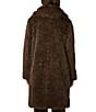 Bernardo Faux Fur Oversize Point Collar Coat, Color:Brown Mix - Image 2