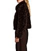 Bernardo Faux Fur Point Collar Short Zip Front Jacket - Image 3