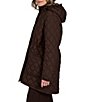 Bernardo Quilted Stand Collar Cinched Waist Zip Front Puffer Jacket - Image 3