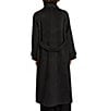 Bernardo Wool Blend Funnel Neck Back Belted Long Button Front Walker Coat - Image 6