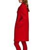 Bernardo Wool Blend Fuzzy Texture Stand Collar Wrap Coat - Image 6