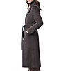 Bernardo Wool Blend Notch Lapel Belted Two Button Front Coat - Image 3