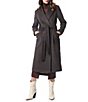 Bernardo Wool Blend Notch Lapel Belted Two Button Front Coat - Image 4