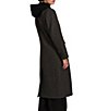 Bernardo Wool Blend Notch Lapel Rib Front Bib Button Front Top Coat - Image 2