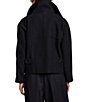 Bernardo Woold Blend Wide Collar Long Sleeves Cropped Button Front Jacket - Image 2