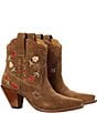 Besita Boots Bloom Suede Floral Booties - Image 3