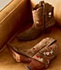 Besita Boots Bloom Suede Floral Booties - Image 4