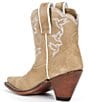 Besita Boots Nectar Leather Hearts Slip On Cone Heel Western Booties - Image 3