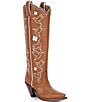 Besita Boots The Honey Boot Leather Tall Western Boots - Image 1