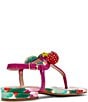 Color:Berry/Multi - Image 3 - Aniston Fruit Bead Embellished Patent T-Strap Sandals
