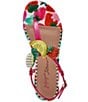 Color:Berry/Multi - Image 6 - Aniston Fruit Bead Embellished Patent T-Strap Sandals