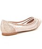 Betsey Johnson Annette Glitter Mesh Slip-On Flats | Dillards