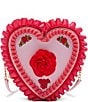 Color:Multi - Image 1 - Red Rose Baby Cakes Heart Crossbody Bag