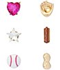 Betsey Johnson Baseball Single Stud Earring Set - Image 1