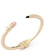 Betsey Johnson Best In Class Chewed Pencil Bangle Bracelet - Image 2