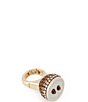 Betsey Johnson Betsey's Apr's Ski Espresso Martini Statement Cocktail Ring - Image 3