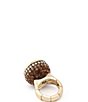 Betsey Johnson Betsey's Apr's Ski Espresso Martini Statement Cocktail Ring - Image 4