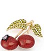 Betsey Johnson Betsey's Cherry Cluster Brooch - Image 4