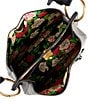 Color:Black - Image 3 - Black Floral Bucket Crossbody Bag