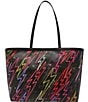 Betsey Johnson Bolt Tote Bag, Color:Black Multi - Image 1